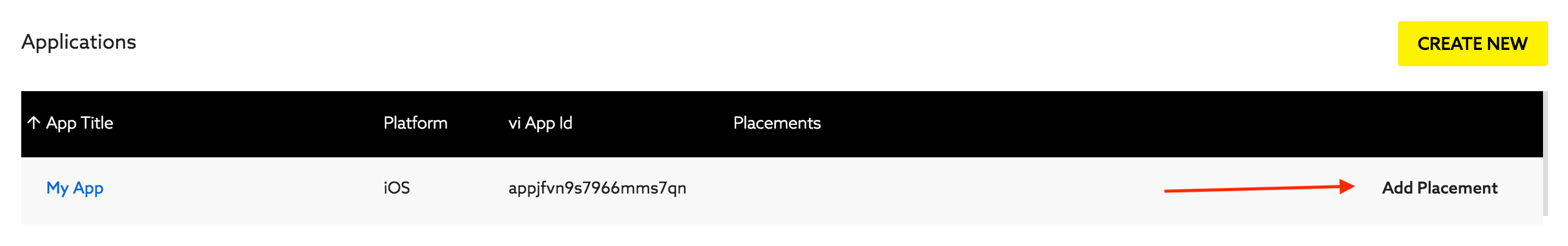 Click** "Add Placement"** to add new placement